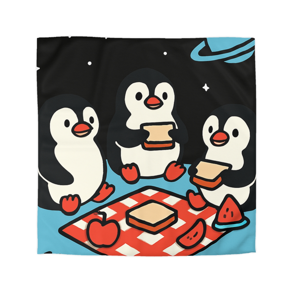 Planet Picnic Penguins soft comforter duvets
