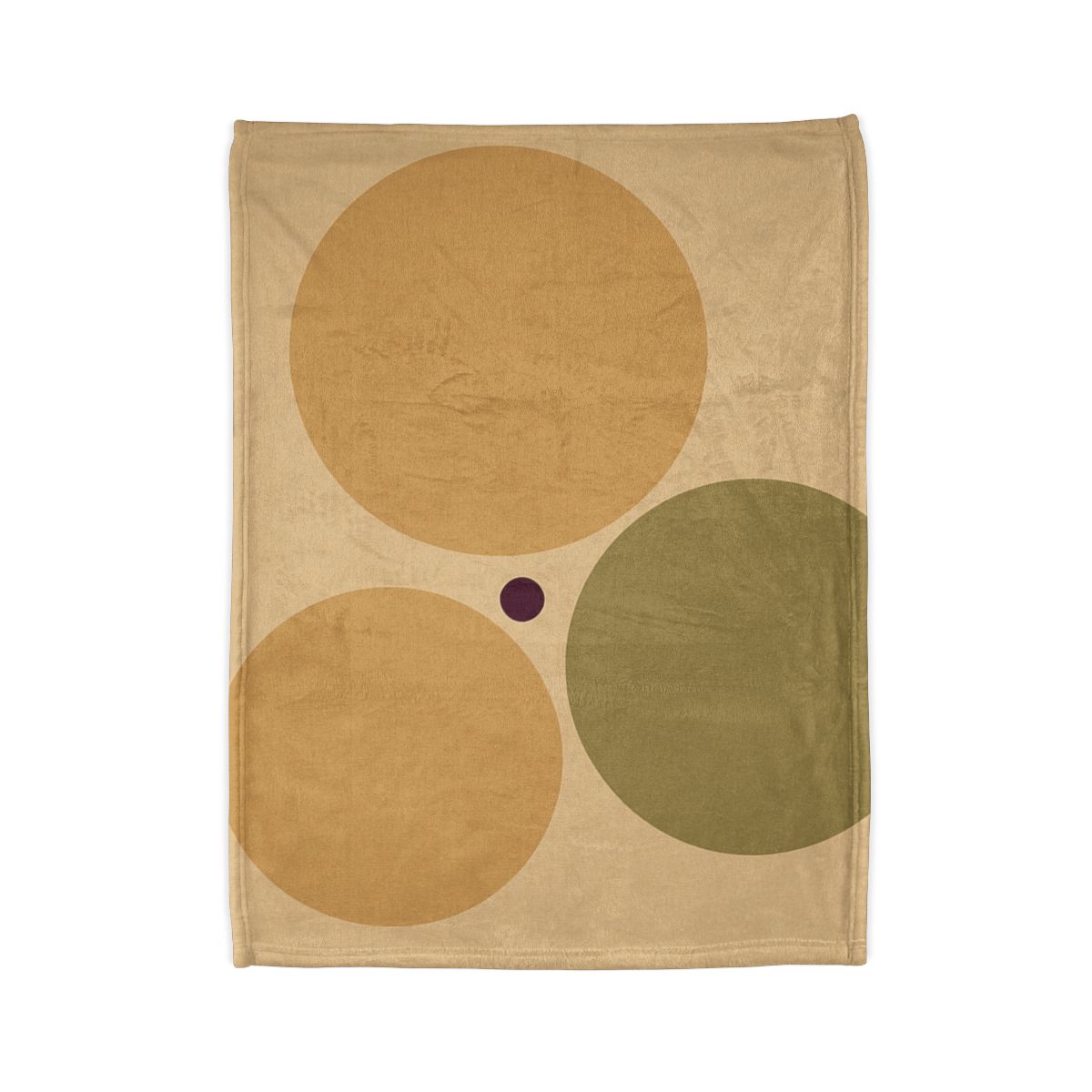Clustered Three Circles With Quiet Gap decorative home blankets