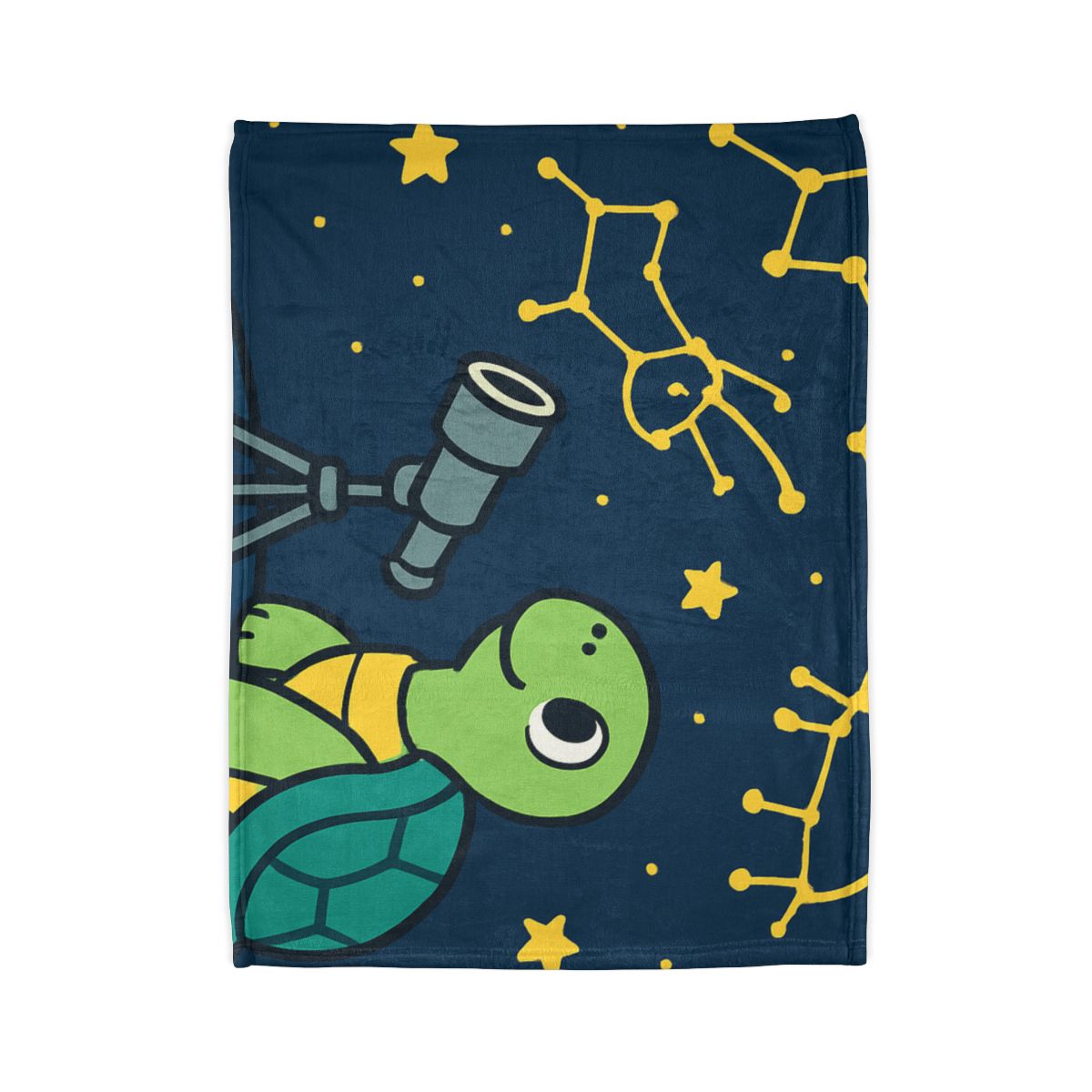 Stargazing Space Turtle trendy patterned blankets