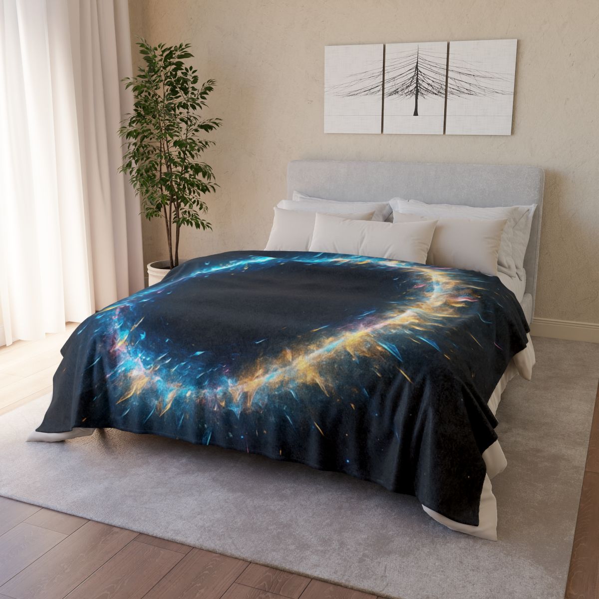 Prismatic Singularity Halo designer printed blankets