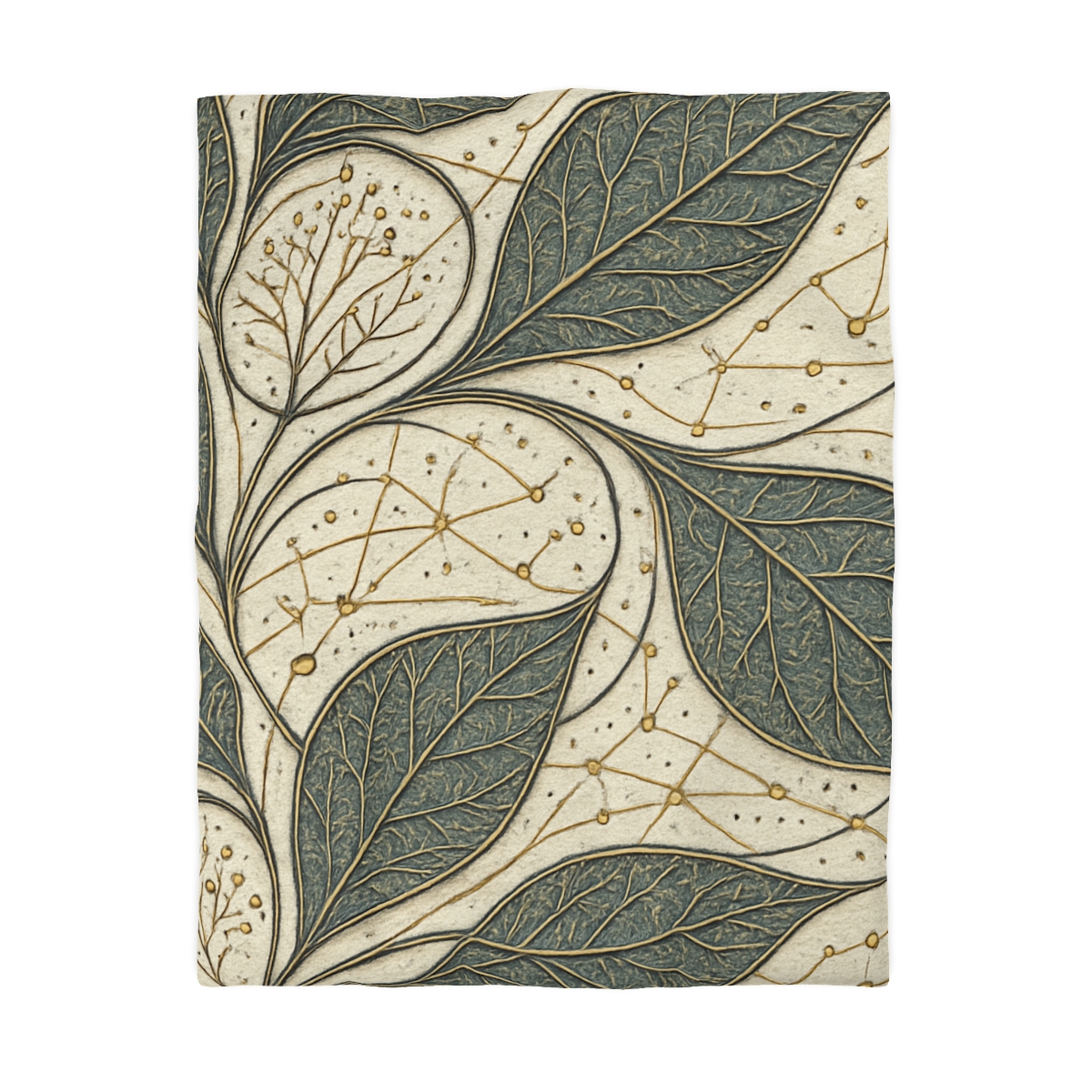 Leaf Vein Starchart Filigree personalized bedding duvets