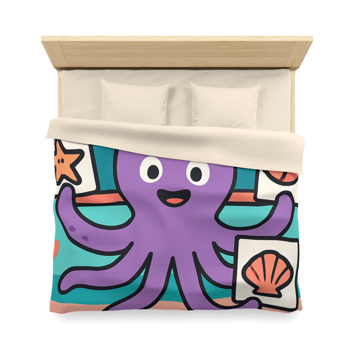 Coral Classroom Octopus soft comforter duvets