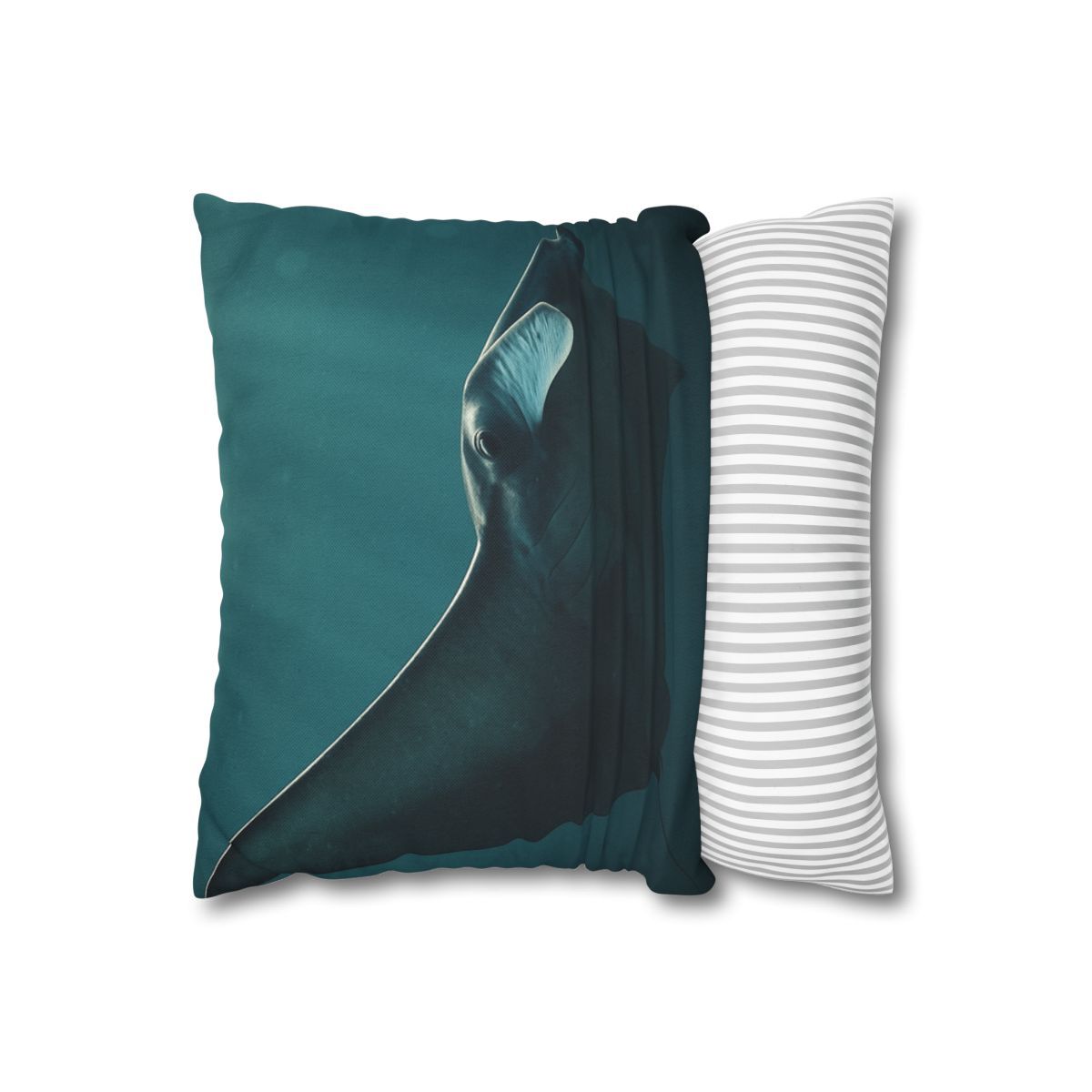 Glasswing Glide Manta Ray designer print pillow cases