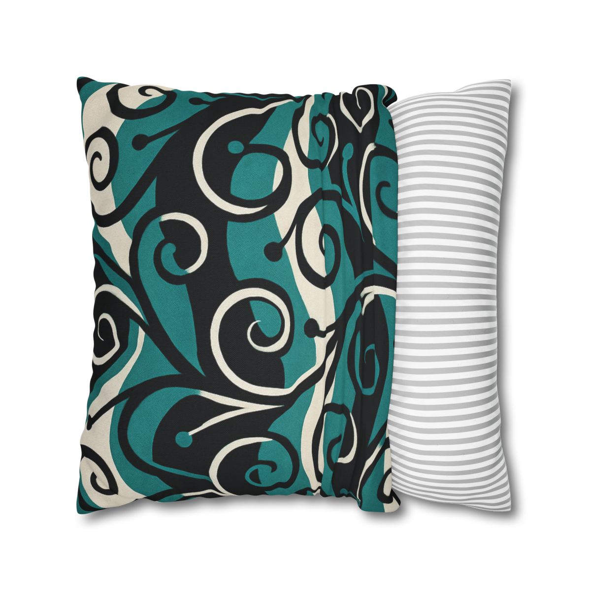 Vine Curl Wave Interference custom pillow cases
