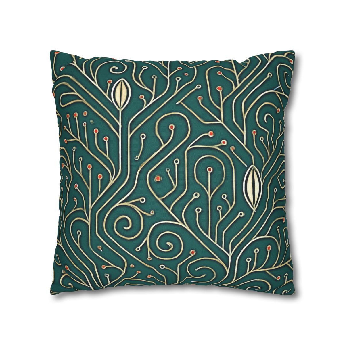 Vine Circuit Filigree designer print pillow cases