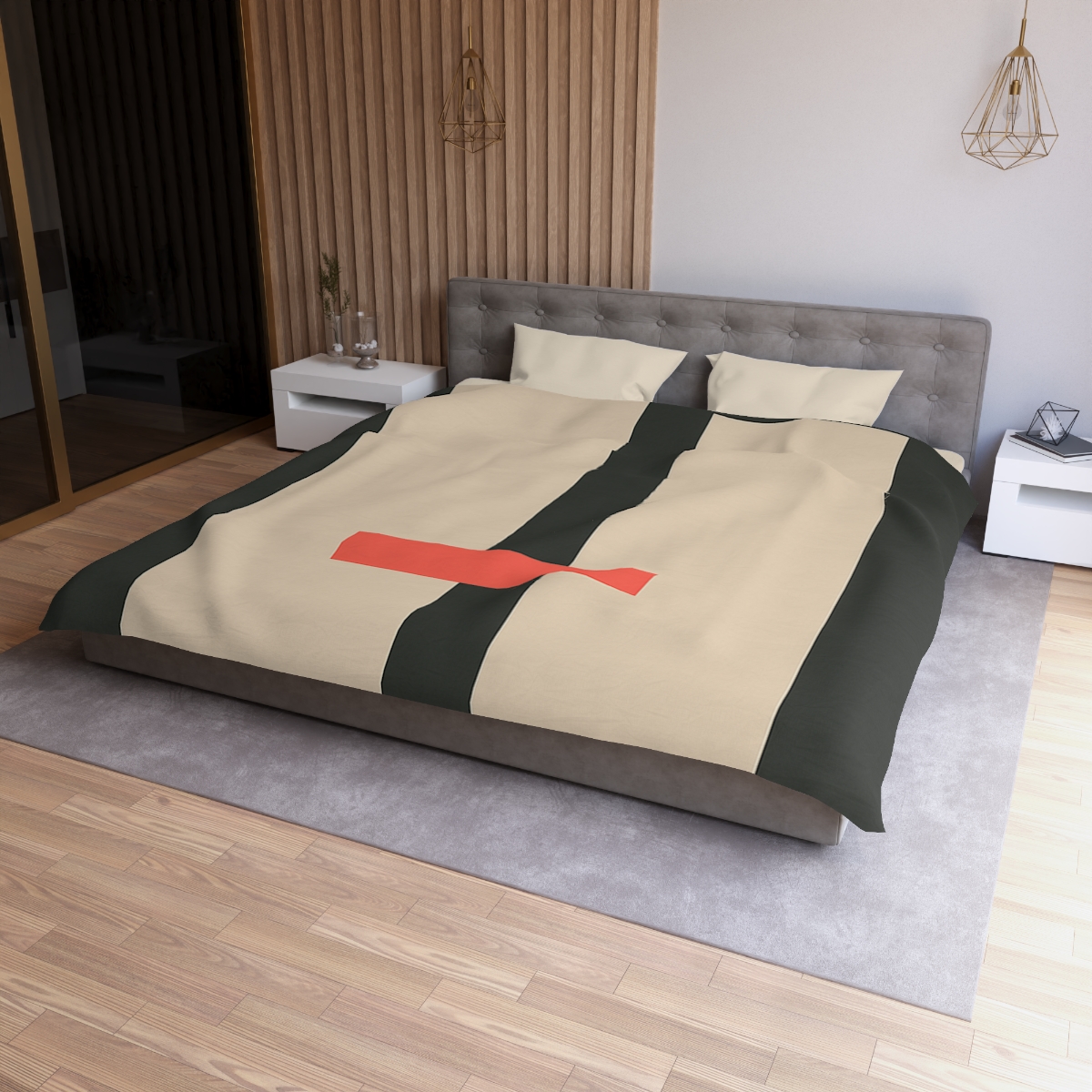 Offset Rectangle Pause duvets for gifts