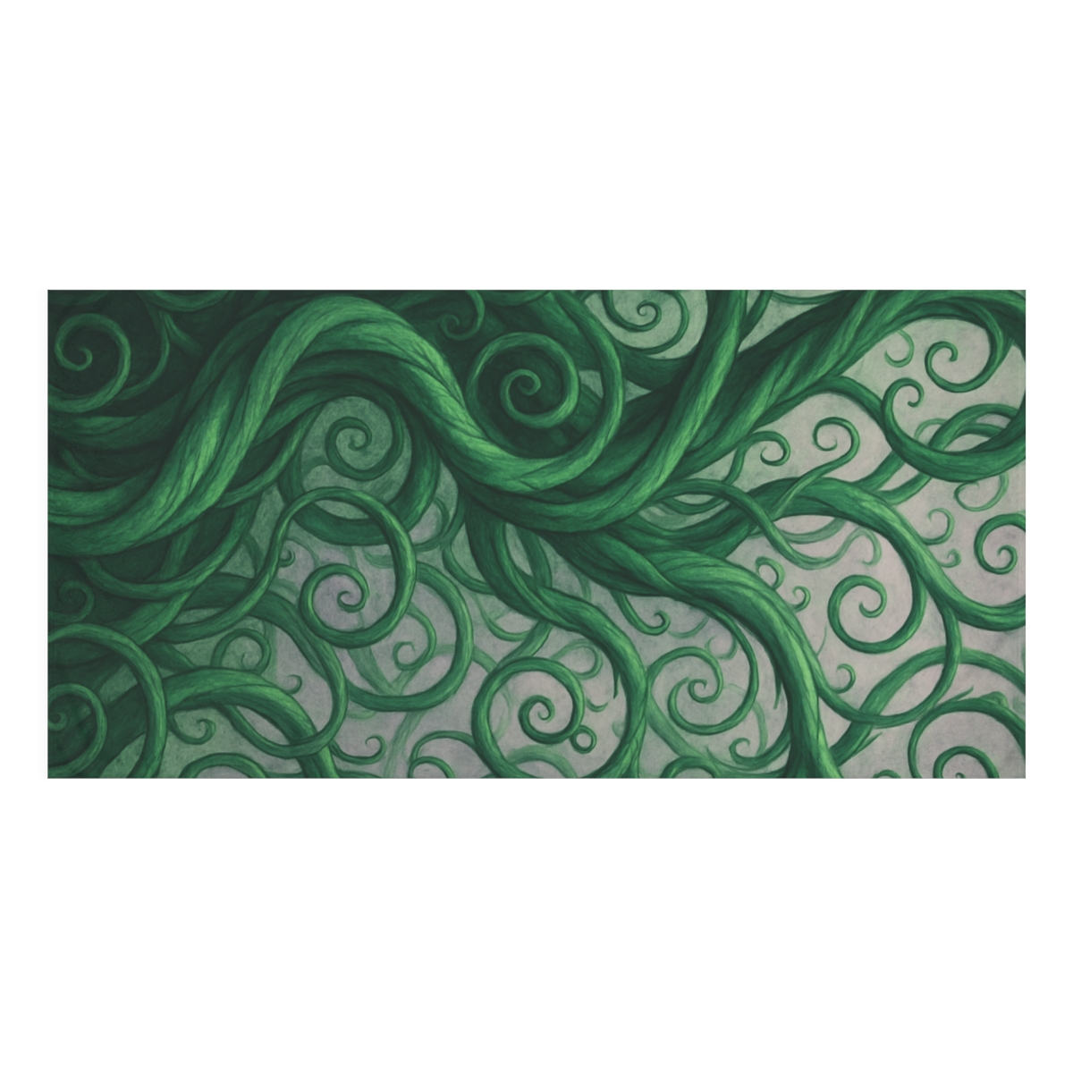 Vine Fractal Network comfortable face towels
