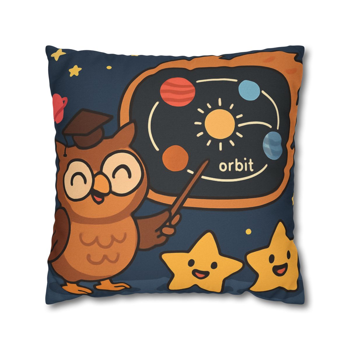 Comet Classroom Owl soft cotton pillow cases