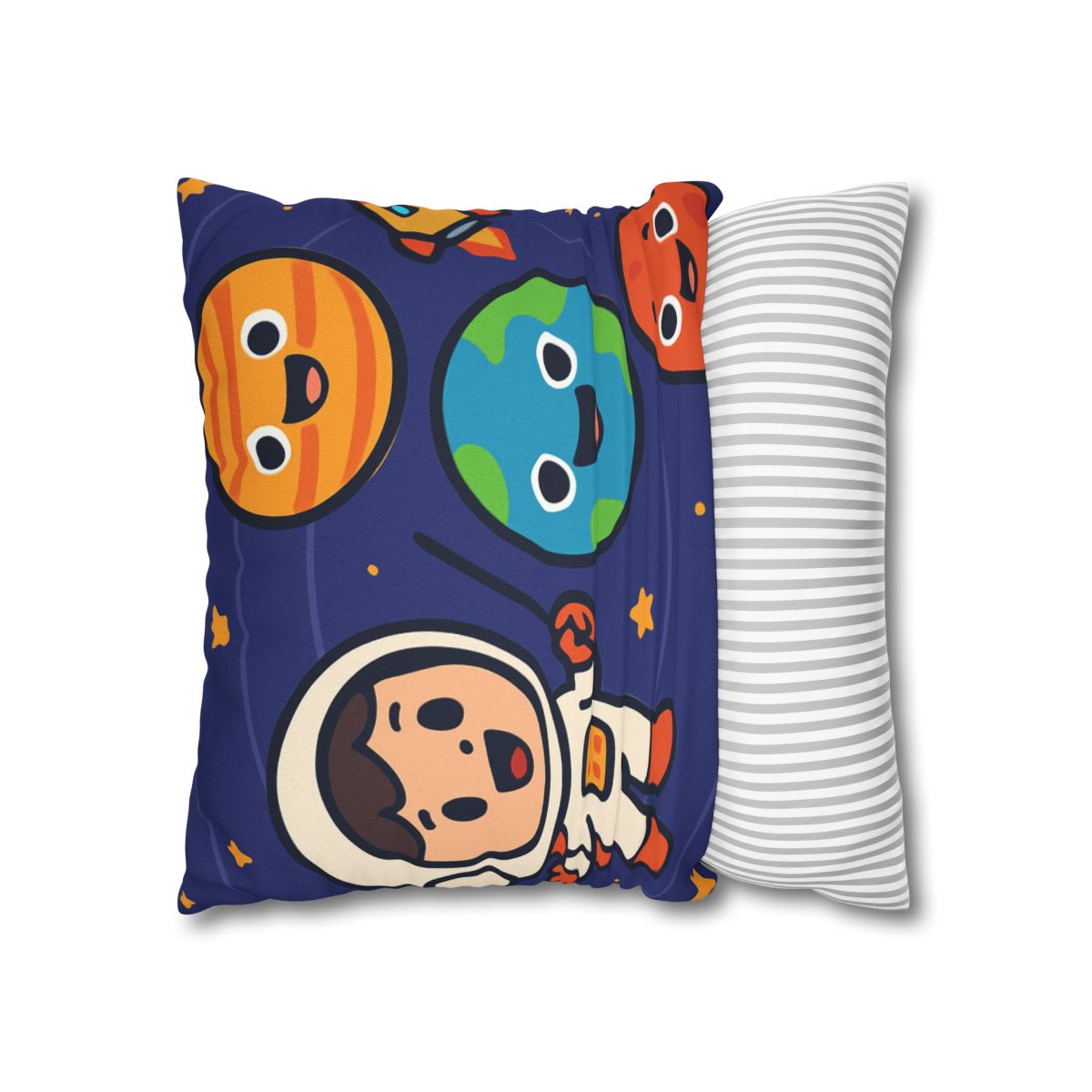 Galaxy School Of Friendly Planets trendy patterned pillow cases