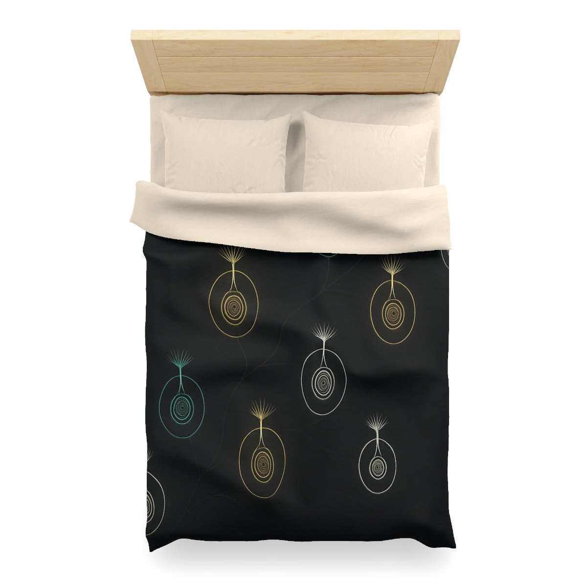 Seed Pod Halo Constellation personalized bedding duvets