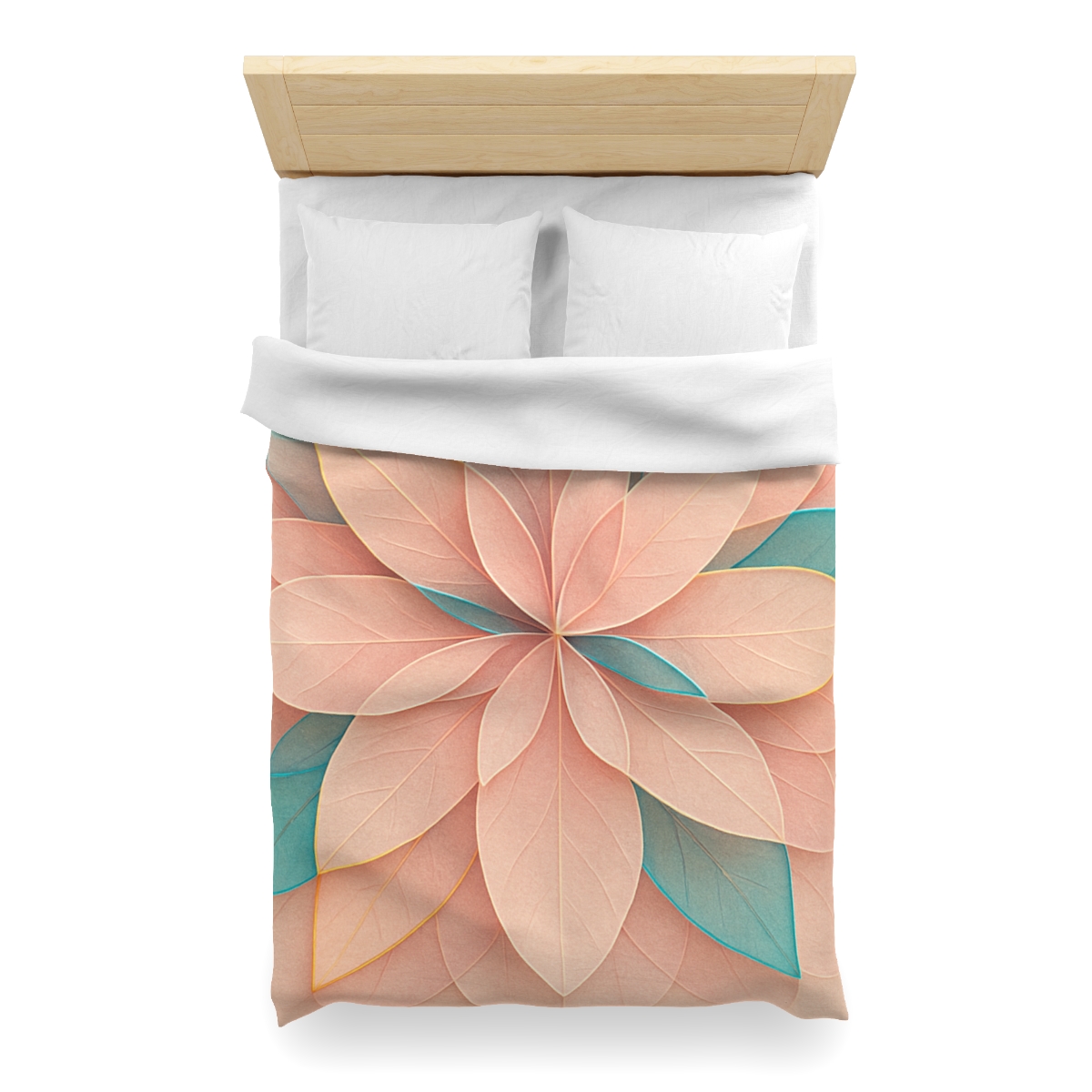 Petal Prism Overlap designer printed duvets