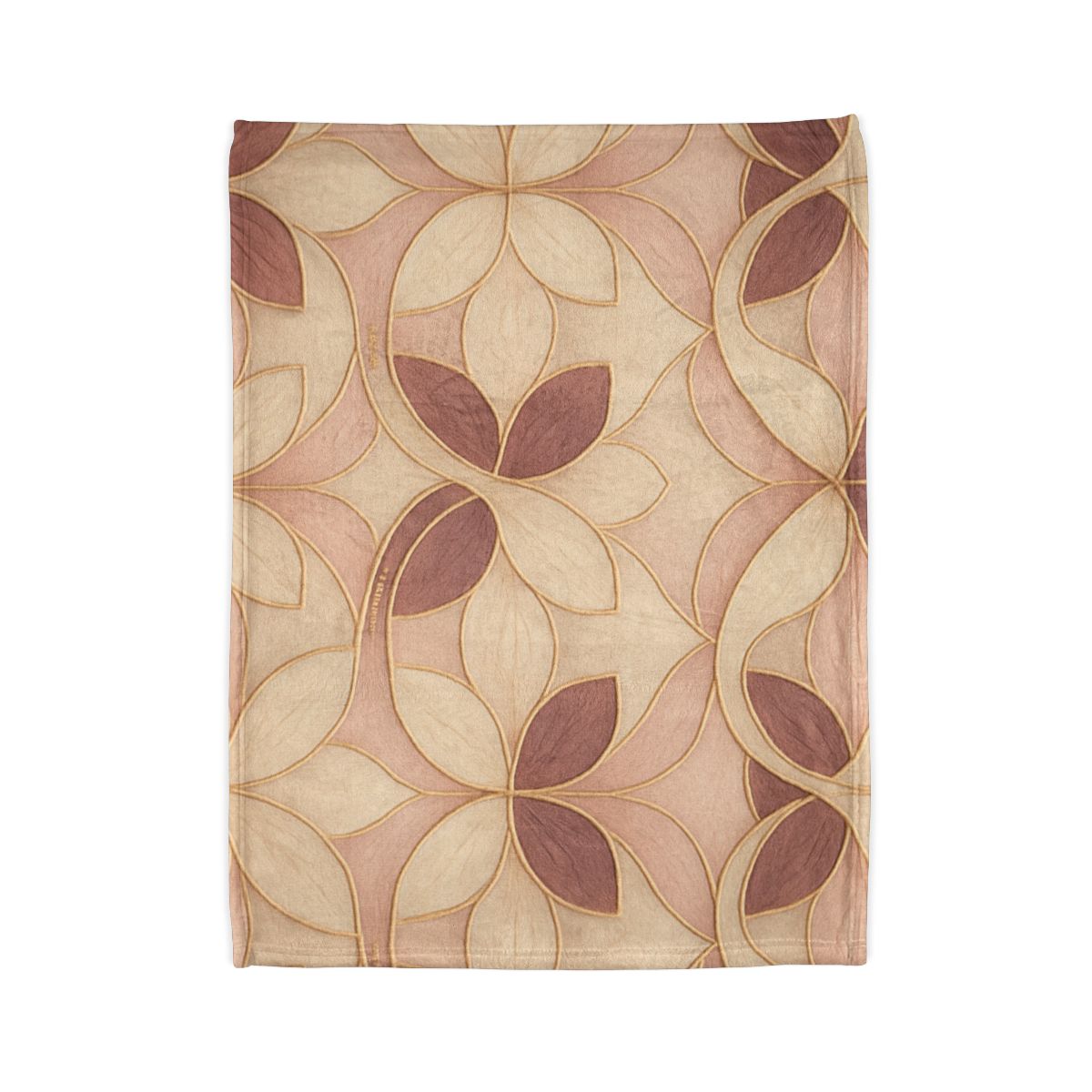 Petal Ribbon Mosaic soft fleece blankets