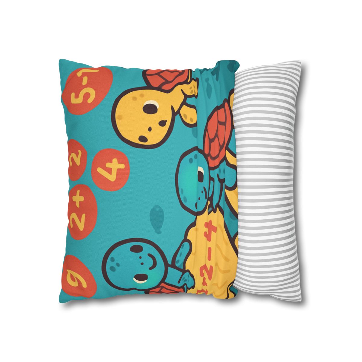 Coral Reef Math Turtles personalized pillow covers