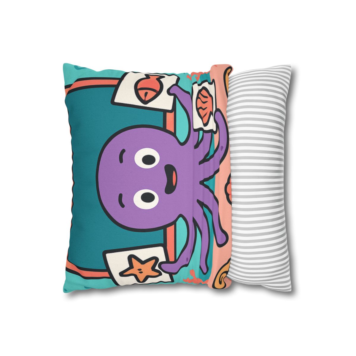 Coral Classroom Octopus comfortable bedding pillow covers