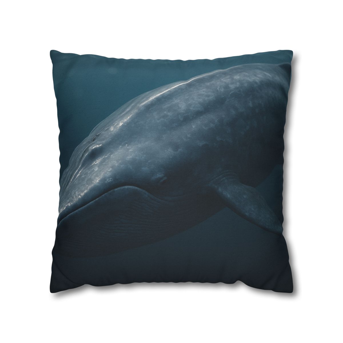 Silent Giant Blue Whale soft cotton pillow cases