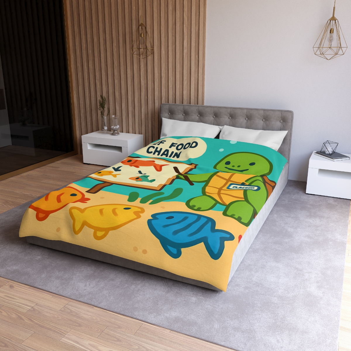 Coral Classroom Sea Turtle Guide trendy bedroom duvets