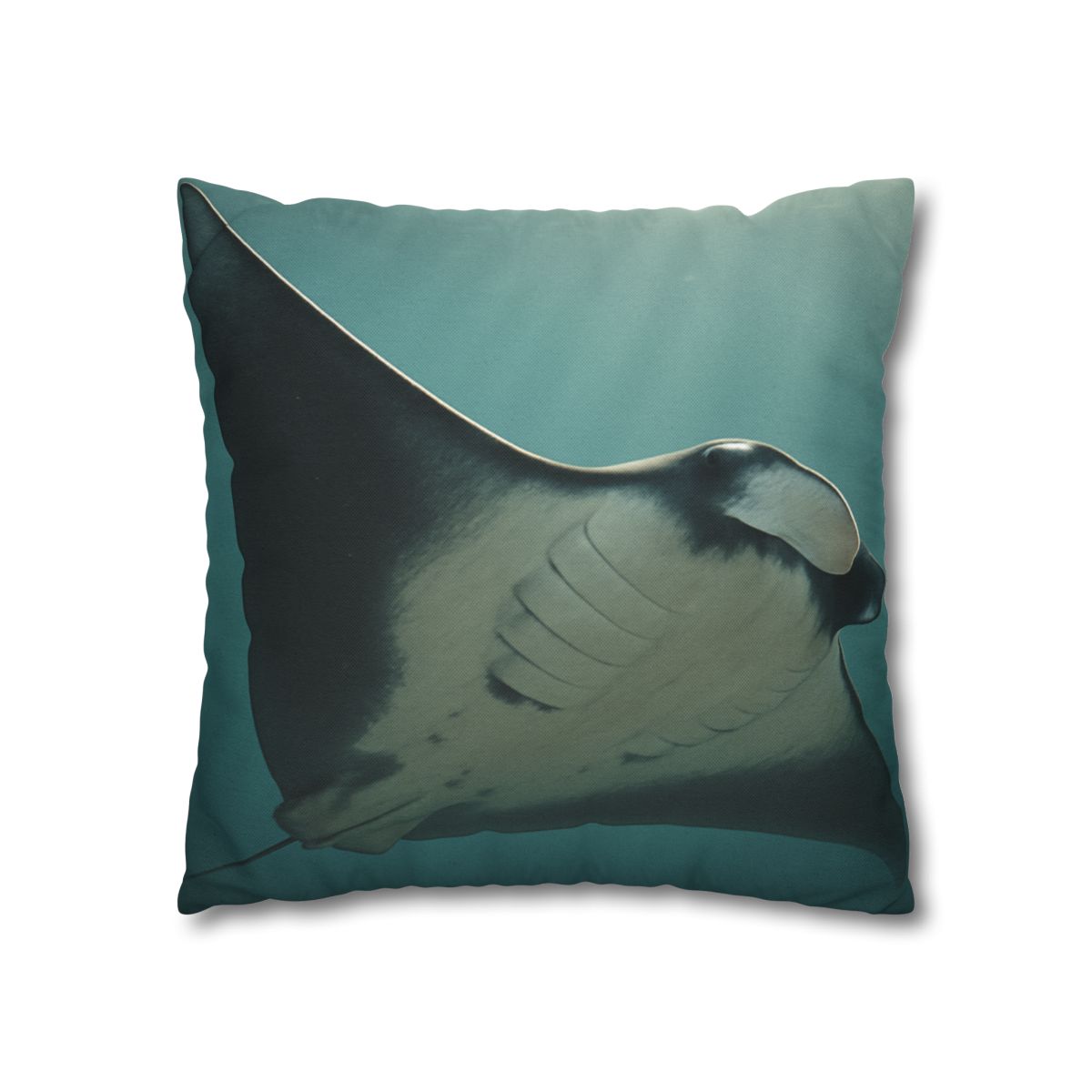 Silent Glide Giant Manta Ray personalized pillow covers