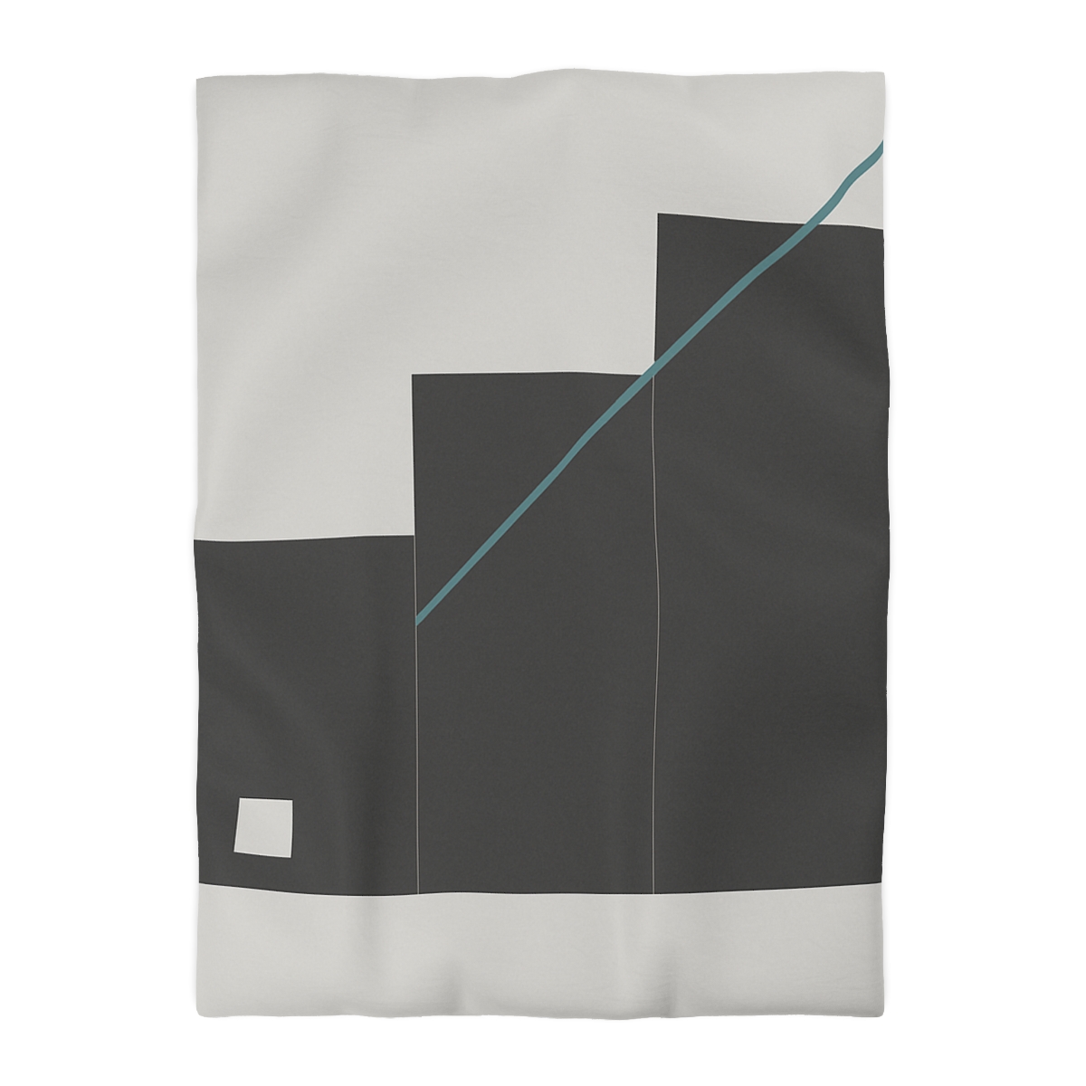 Stepped Rectangles With Quiet Diagonal designer printed duvets