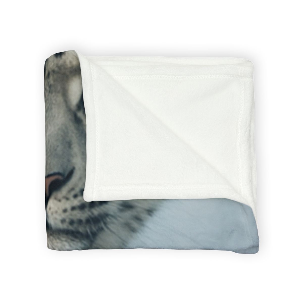 Frost Summit Snow Leopard decorative home blankets