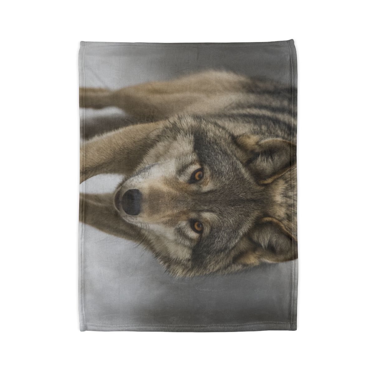 Silver Hush Gray Wolf warm winter blankets