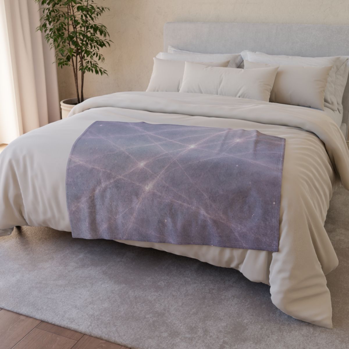 Celestial Web Filament stylish throw blankets
