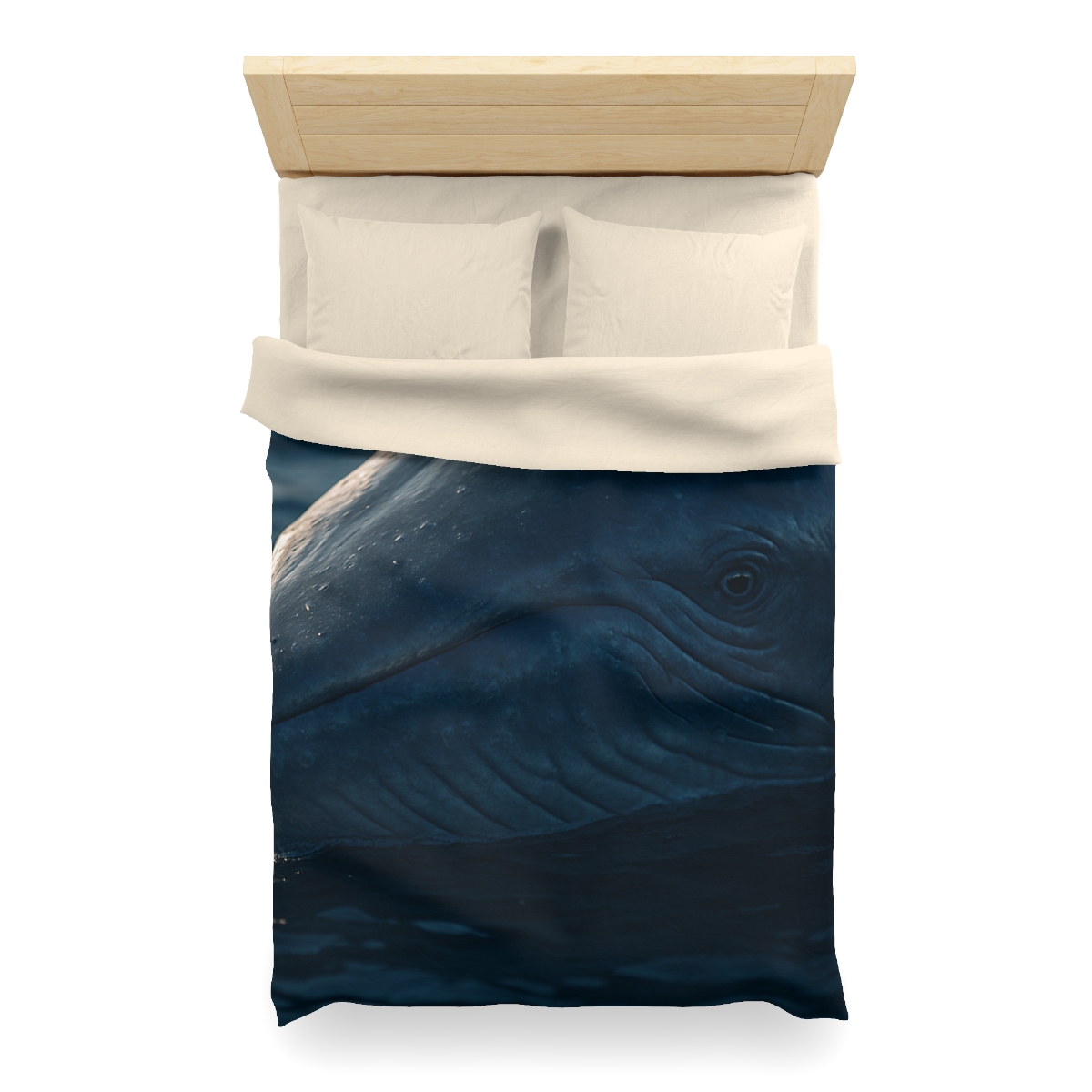 Ocean Song Blue Whale personalized bedding duvets