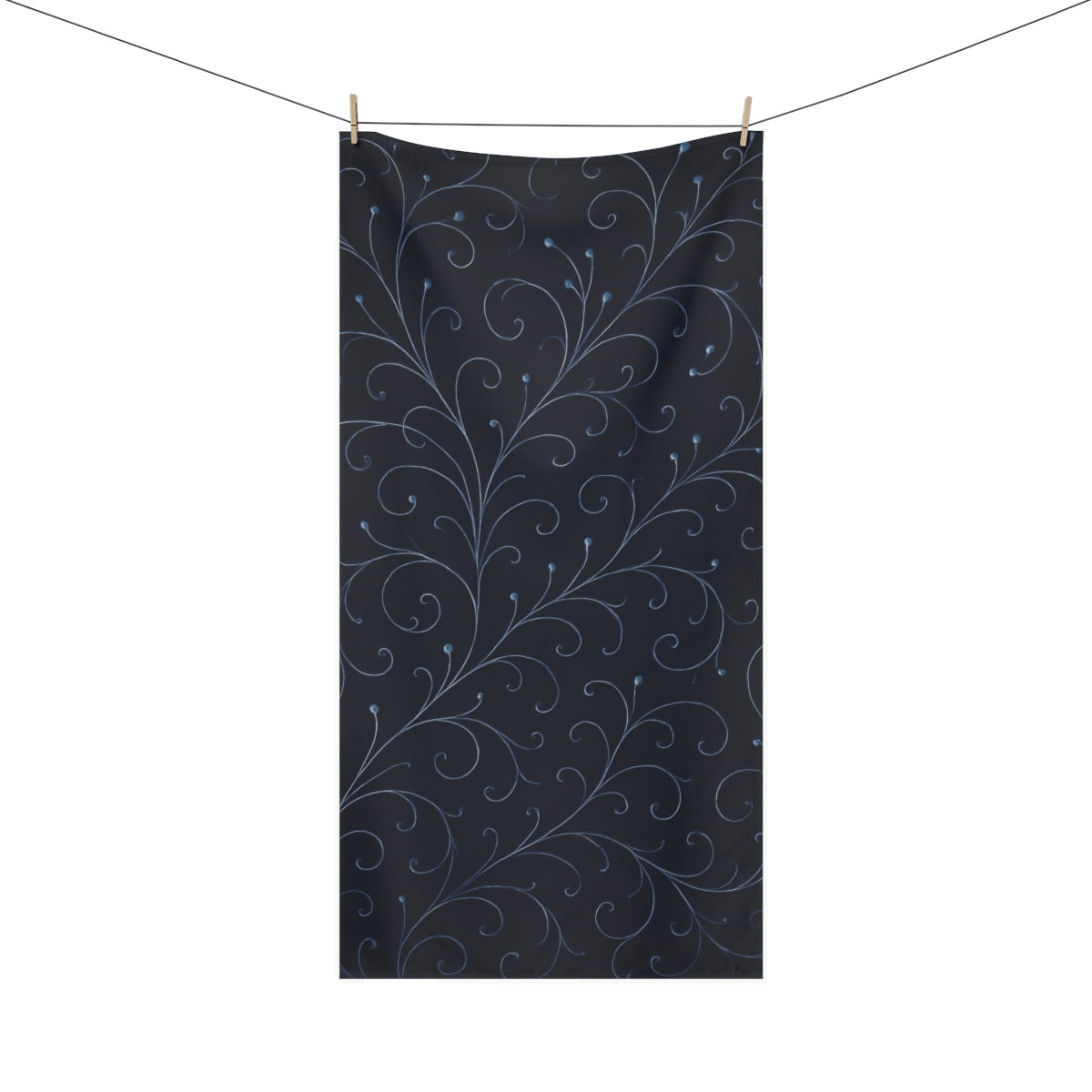 Vine Filigree Constellation soft cotton towels