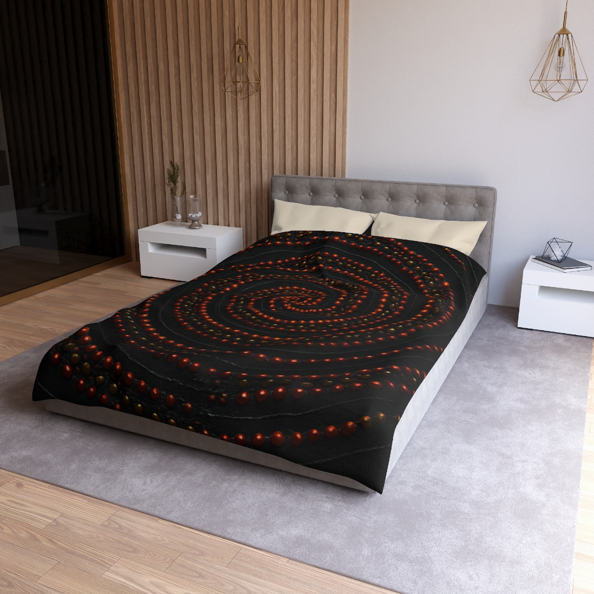 Spiral Seed Orbit custom duvets