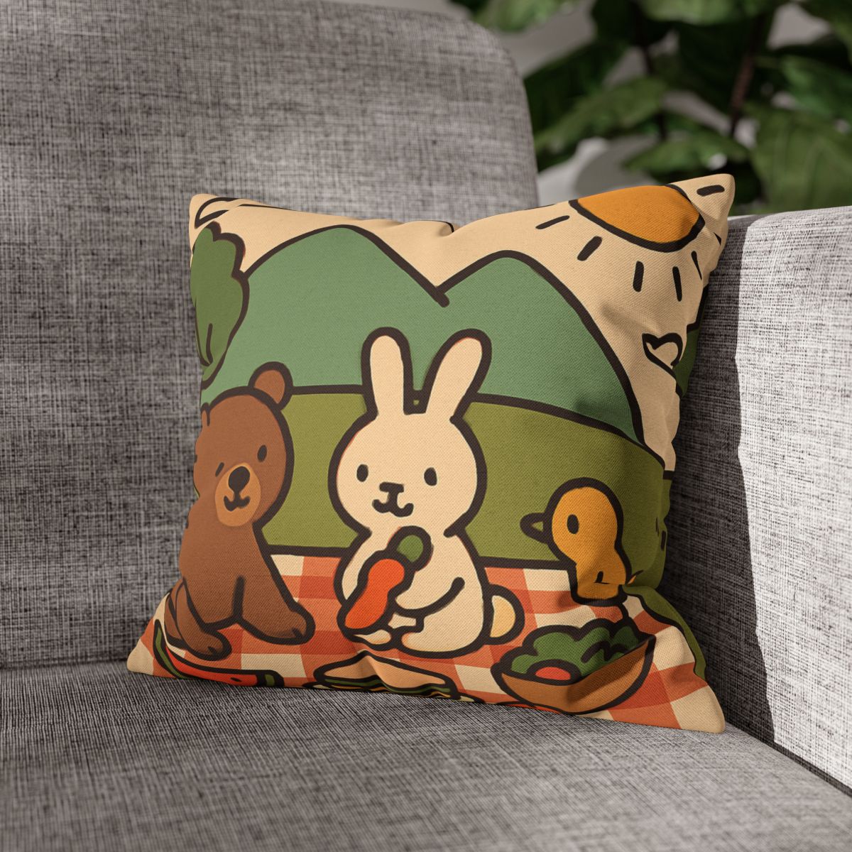 Mountain Picnic Pals custom pillow cases
