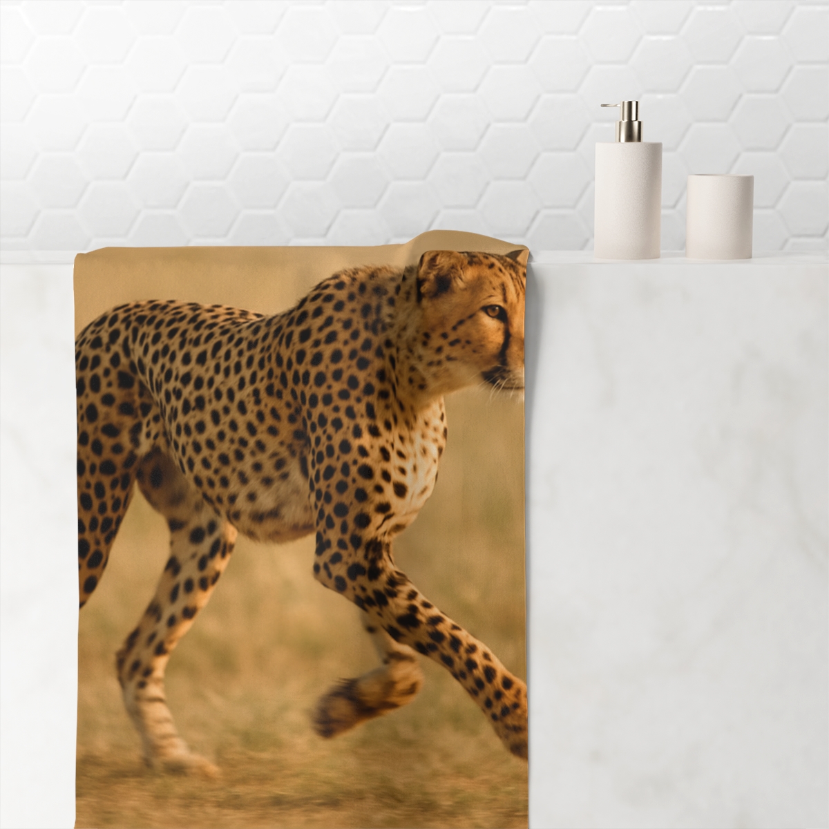 Horizon Runner Cheetah comfortable face towels