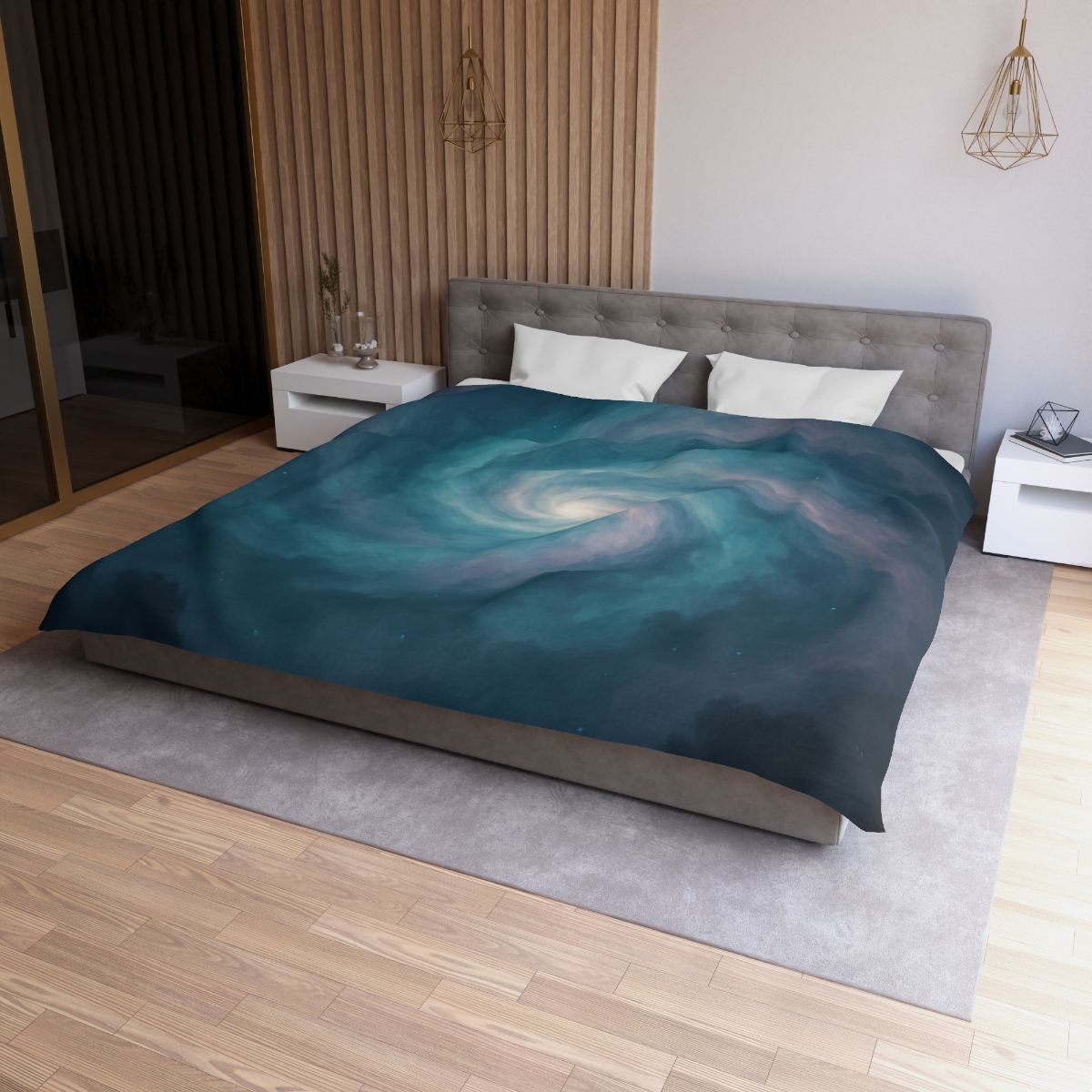 Nebula Spiral Haze unique patterned duvets