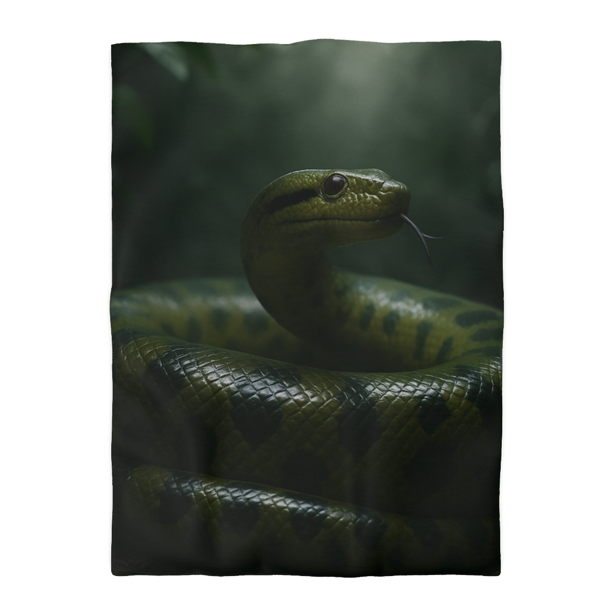 Starlit Coil Green Anaconda custom duvets