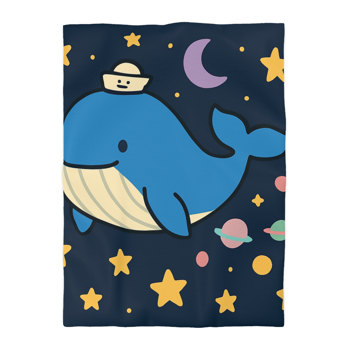 Starry Whale Adventure soft comforter duvets