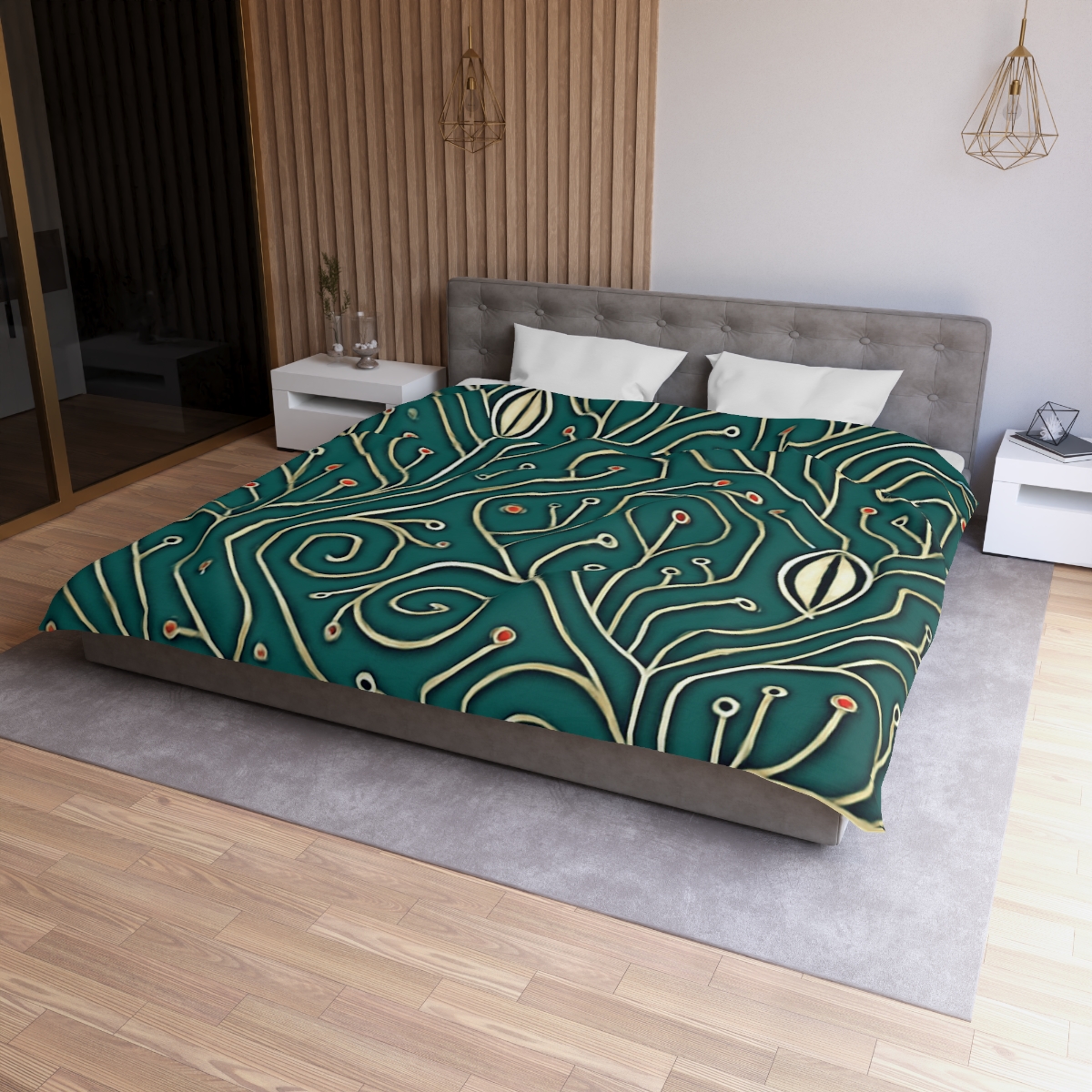 Vine Circuit Filigree duvets for gifts