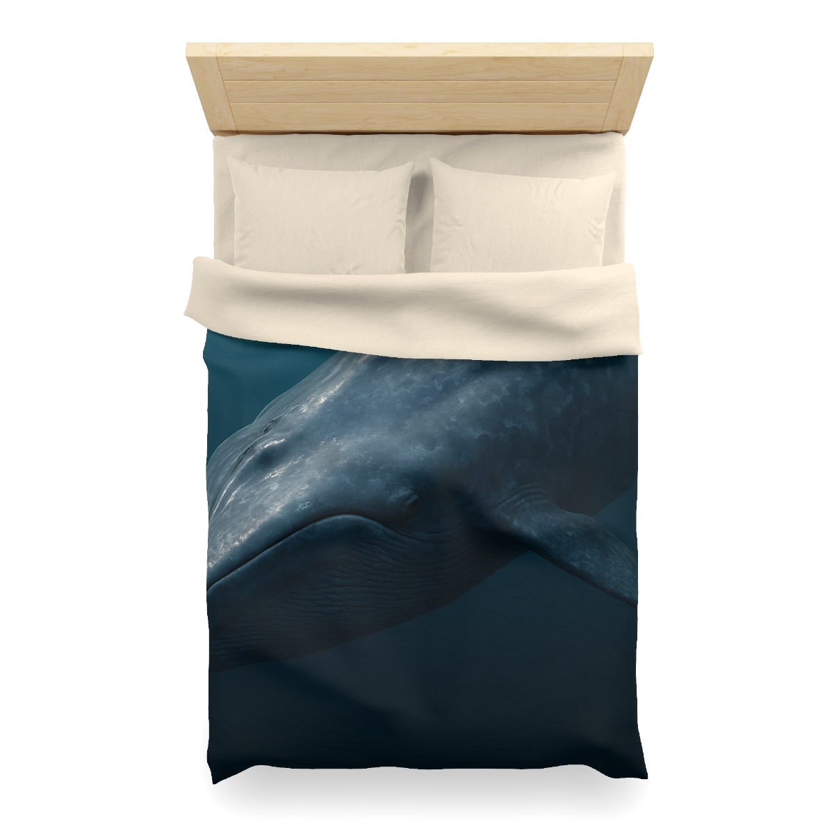 Silent Giant Blue Whale soft comforter duvets