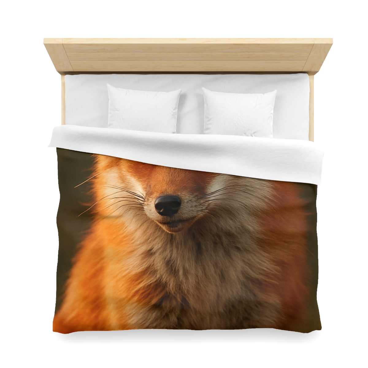 Crimson Whisper Red Fox custom duvets