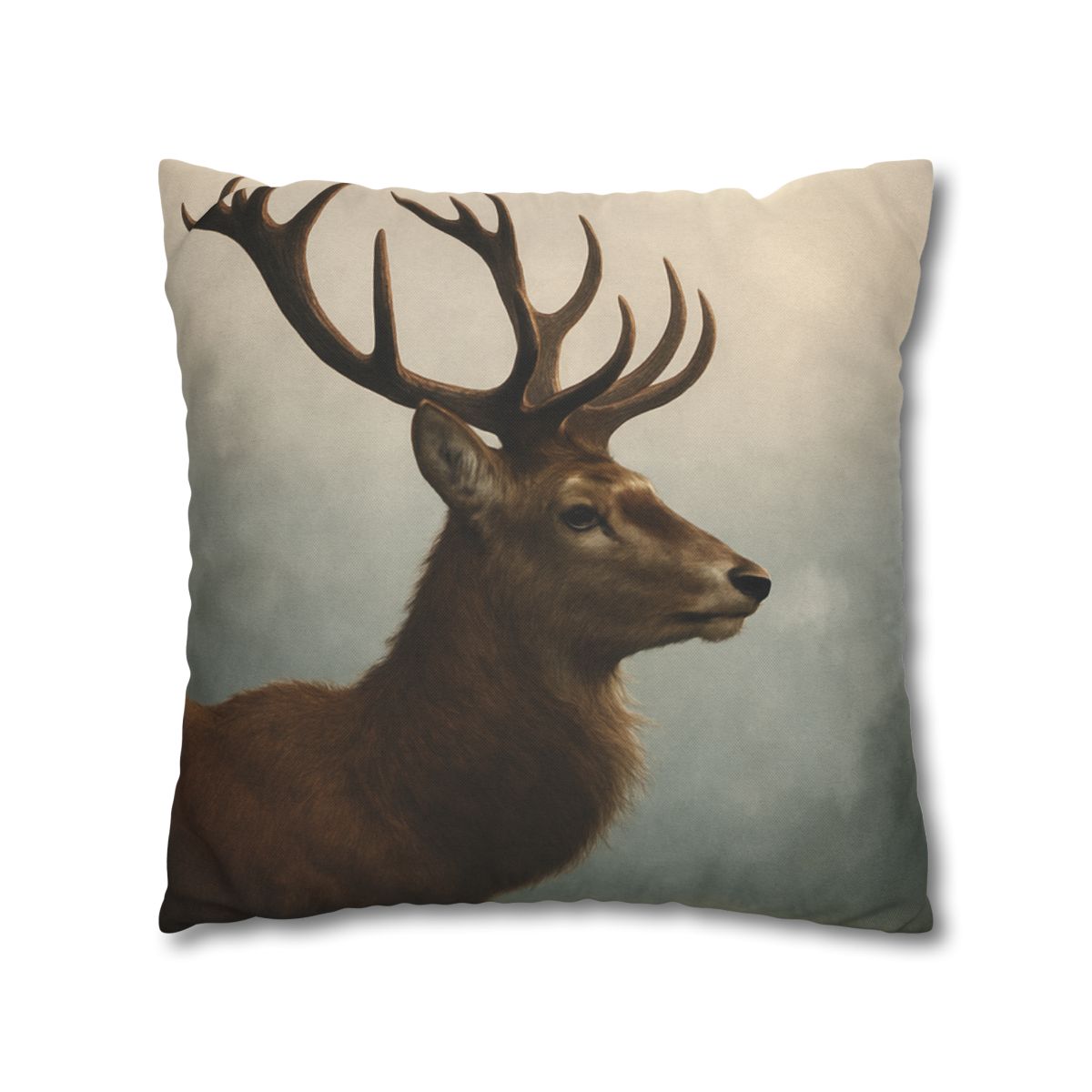 Morning Mist Red Deer Stag custom pillow cases