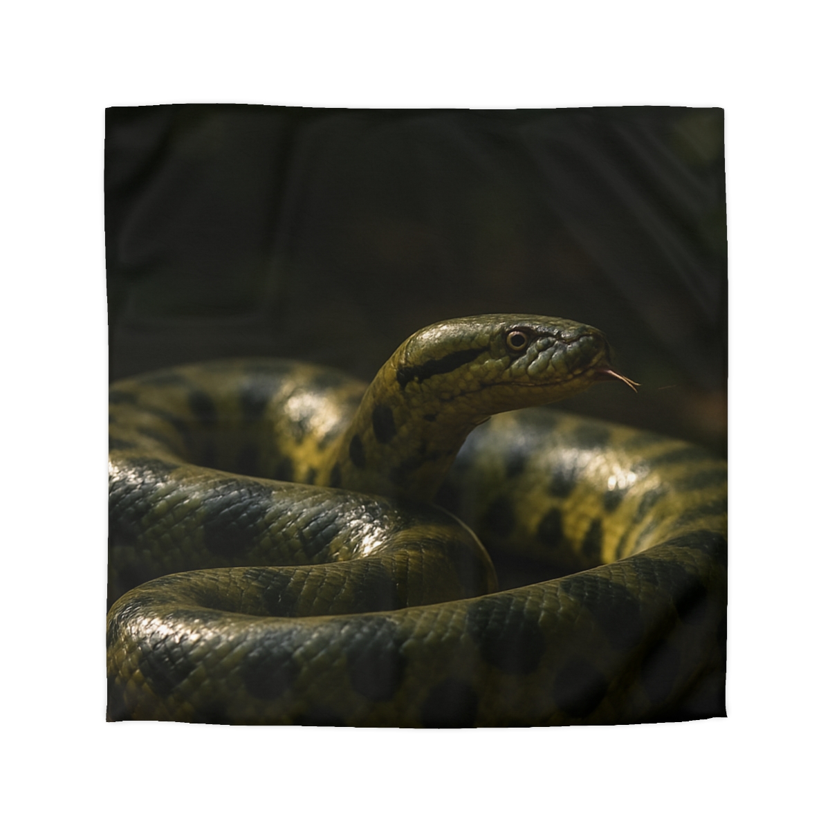 Shadow Ribbon Green Anaconda stylish duvet covers
