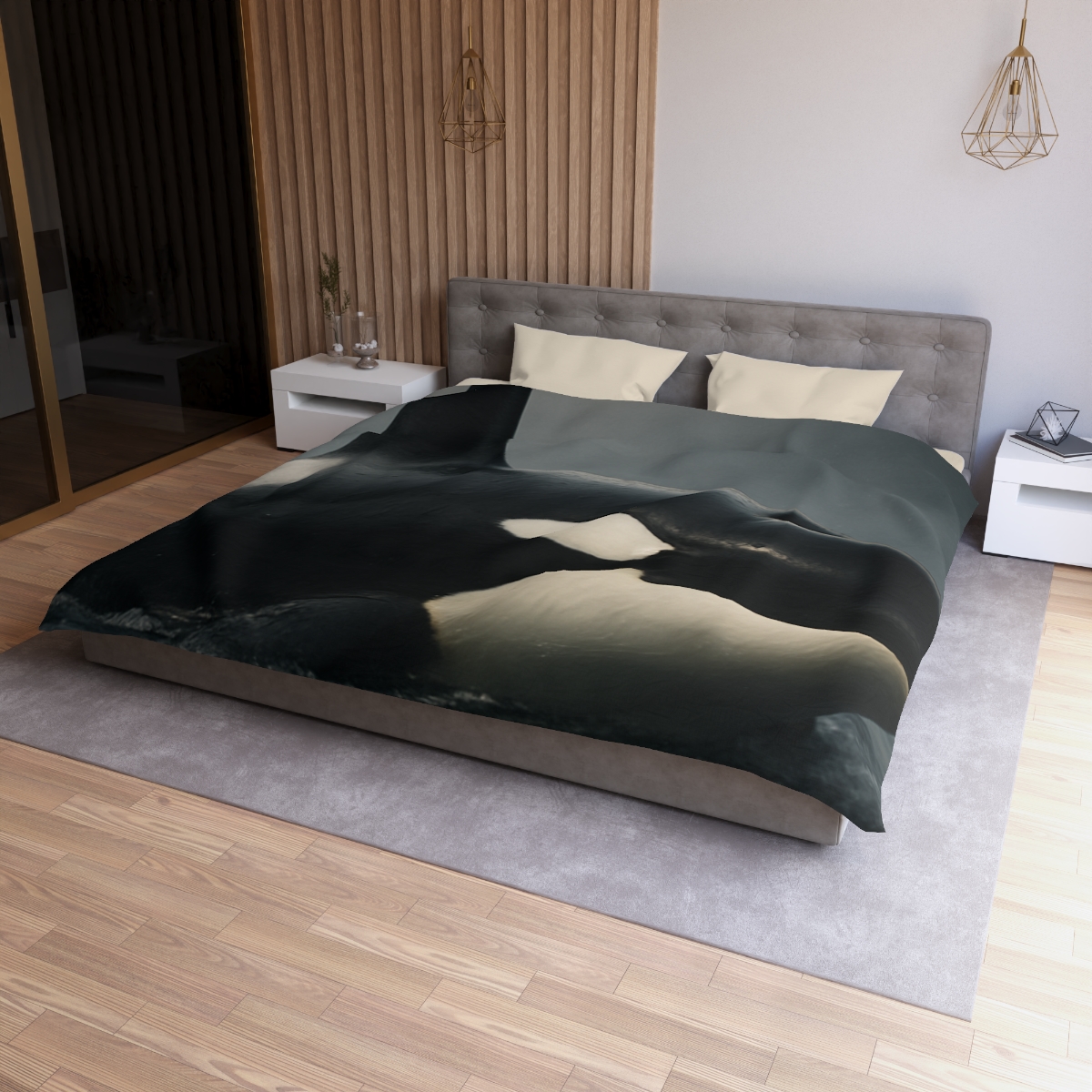 Quiet Current Orca personalized bedding duvets