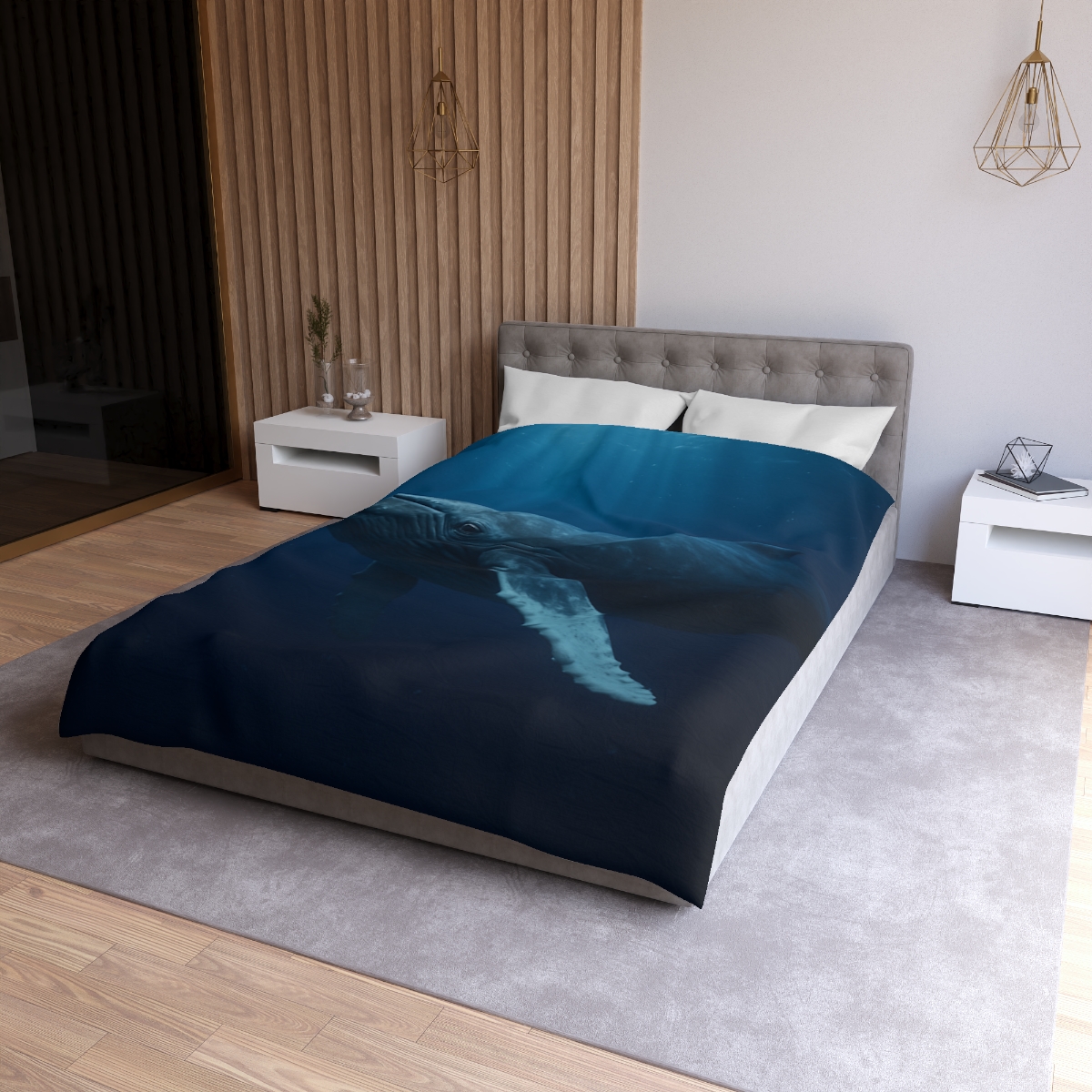 Deep Chorus Humpback Whale personalized bedding duvets