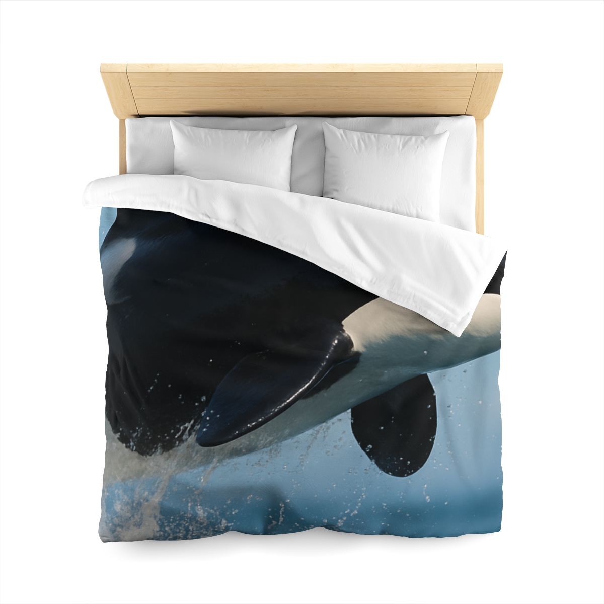 Tidal Monarch Orca custom duvets
