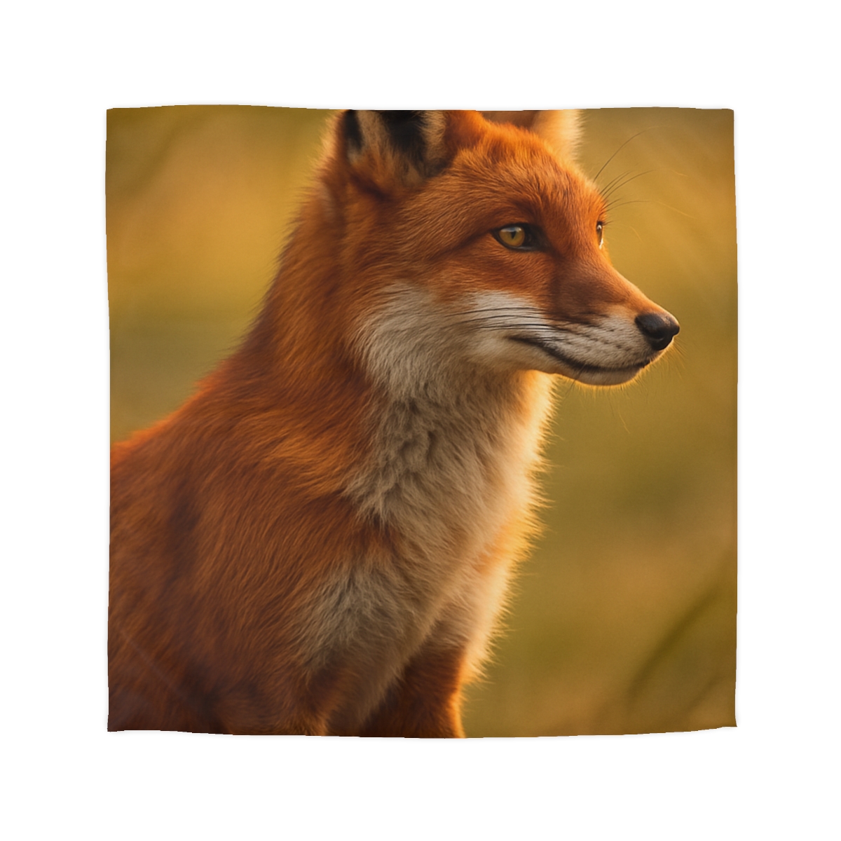 Crimson Whisper Red Fox soft comforter duvets