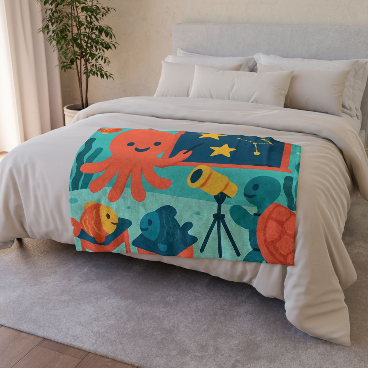 Starlight Coral Classroom trendy patterned blankets