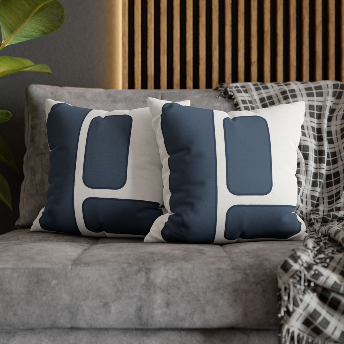 Balanced Triad Of Rounded Rectangles designer print pillow cases