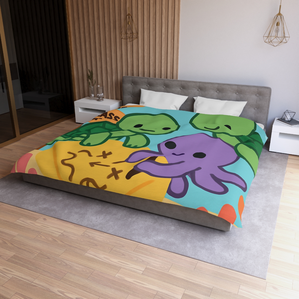 Coral Reef Map Makers trendy bedroom duvets