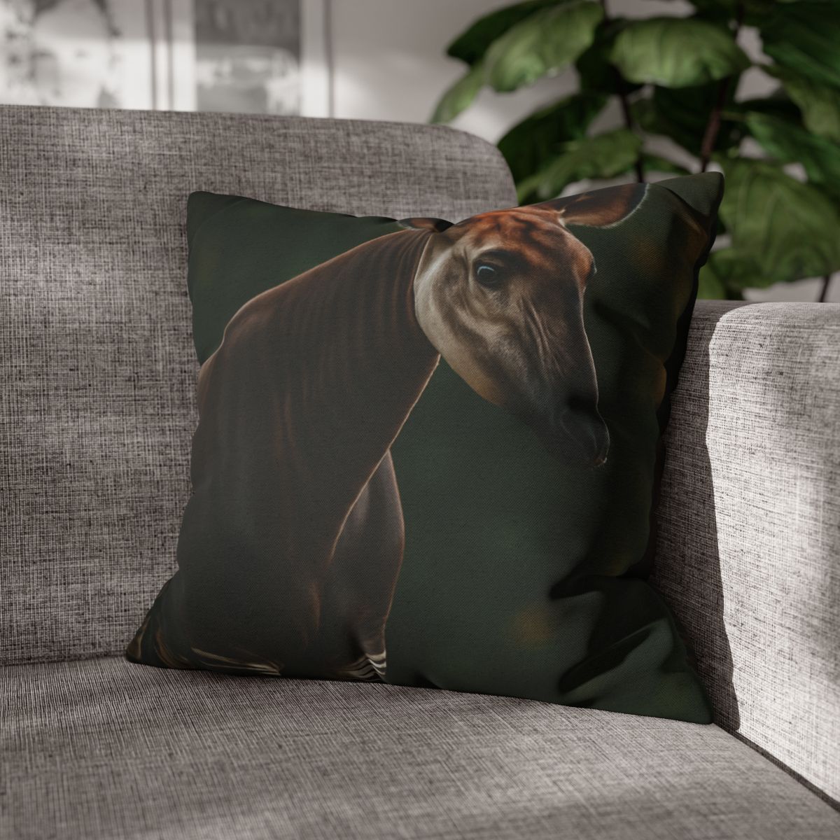 Velvet Shadow Okapi unique gift pillow cases