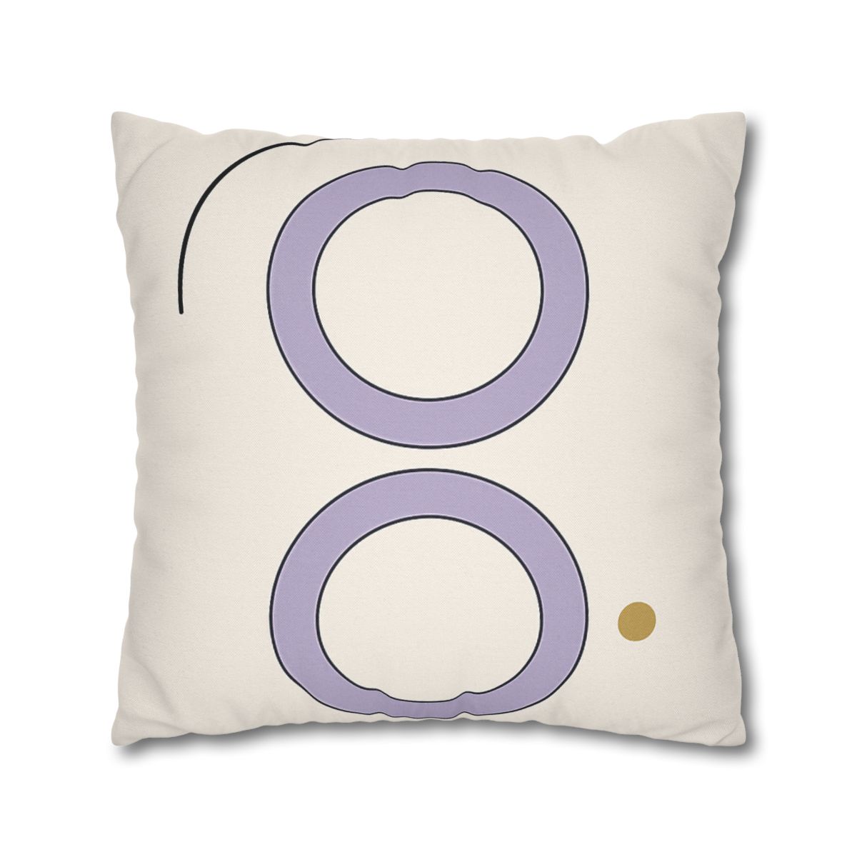 Arc Corner With Paired Rings personalized pillow covers