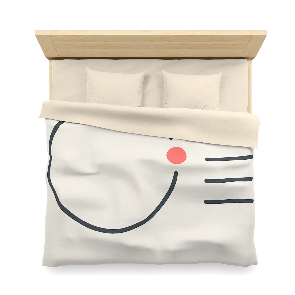 Offset Ring With Three Quiet Bars designer printed duvets