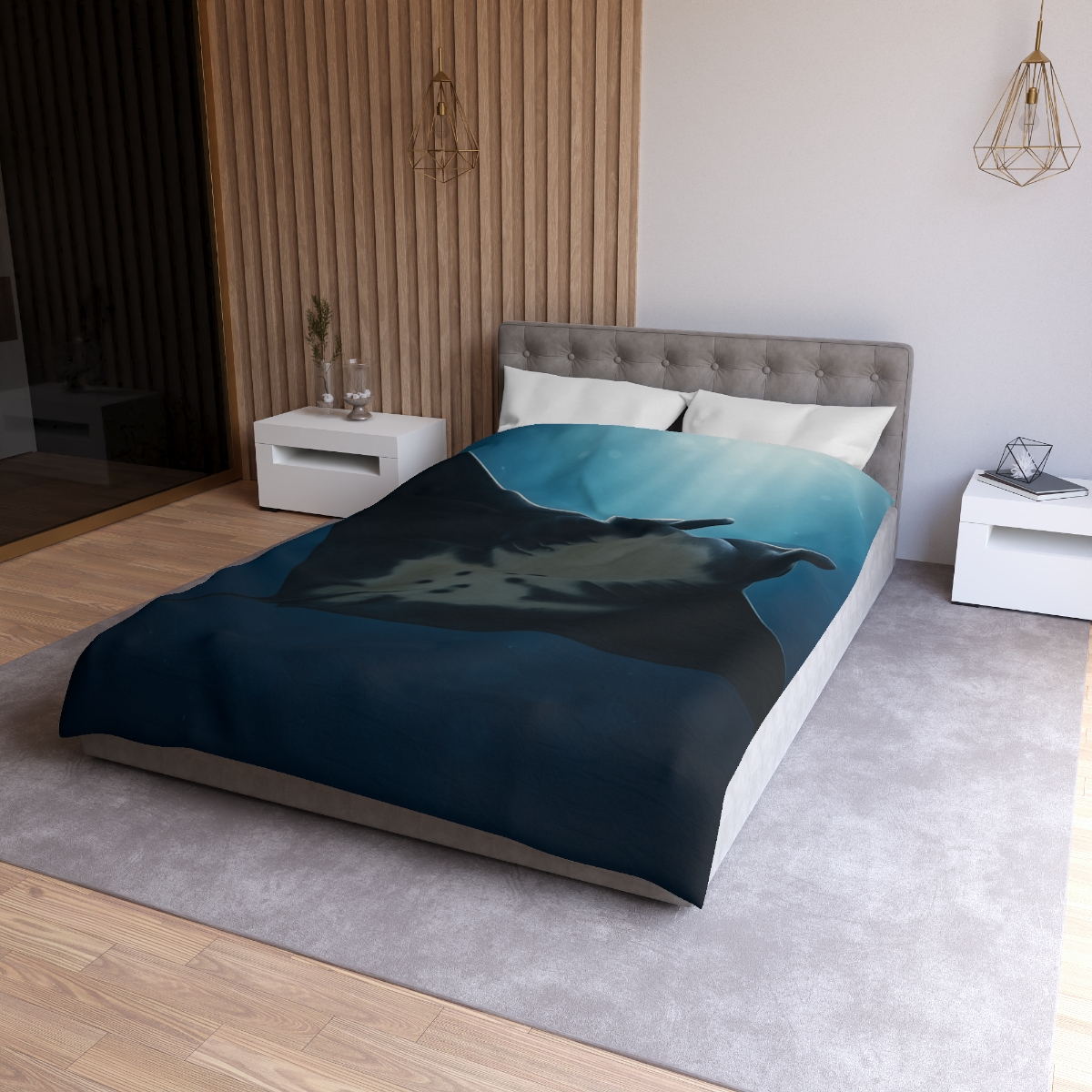 Manta Ray Moon Glide trendy bedroom duvets