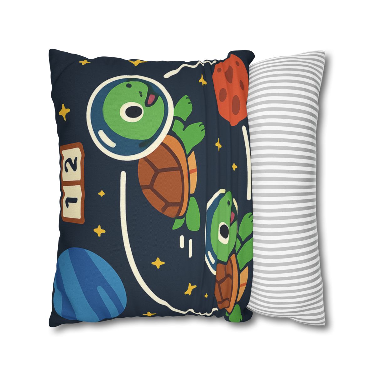 Time Dilation Turtle Race Across Star Track personalized pillow covers